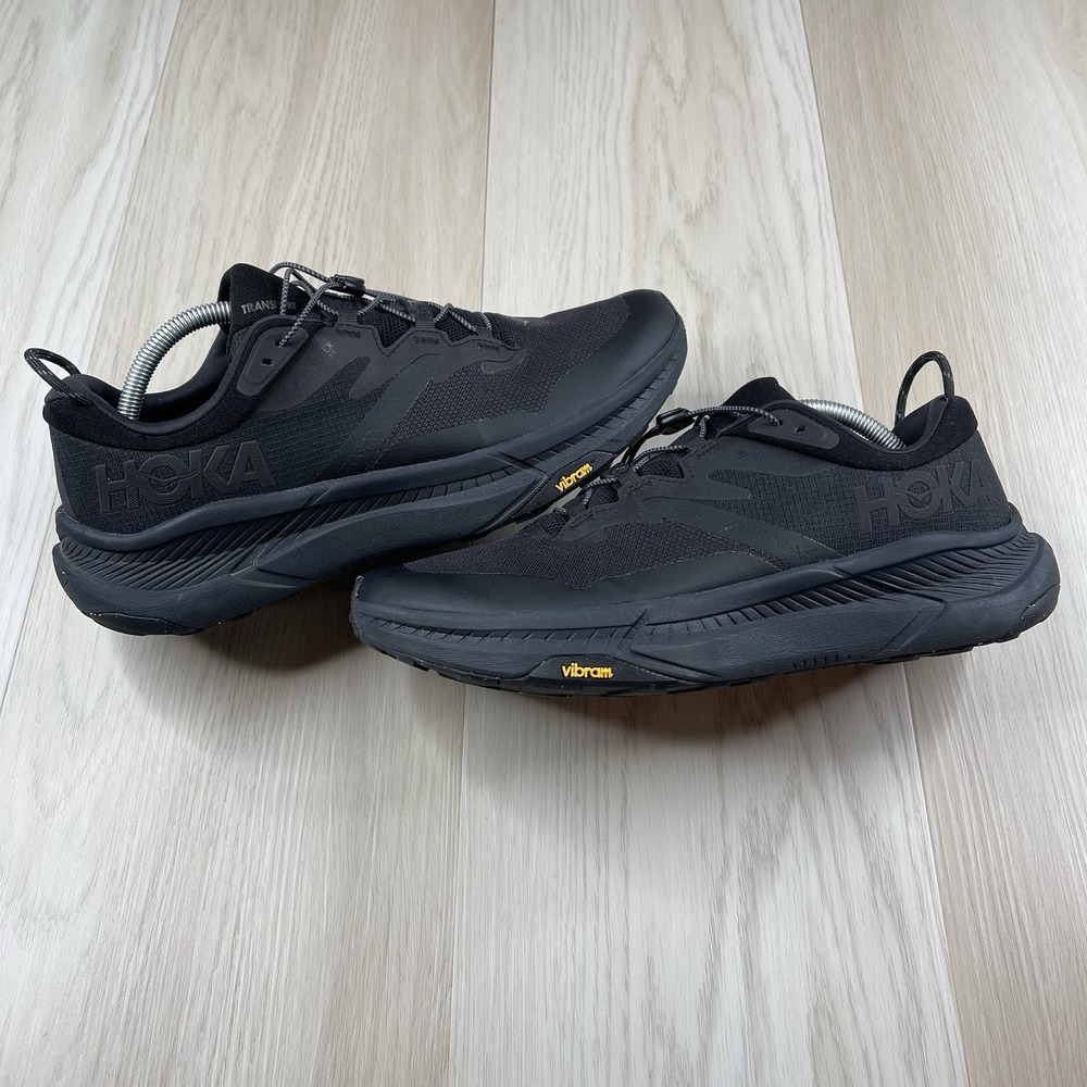 Hoka One One Transport GORE-TEX Black Hiking Running Shoes Men's Size 12D